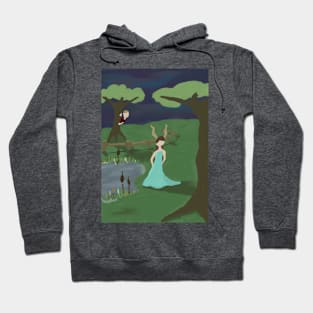 Fantasy girl being watched by boy love story Hoodie